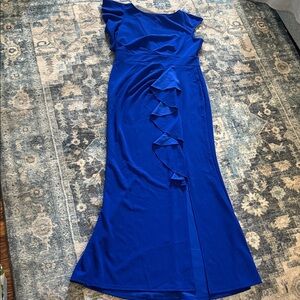 Elegant Gown Women's Blue Dress by Woosea Size XL